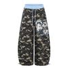 Womens Camo Print Wide Leg Pants Loose Fit Casual Trousers Street Style 2026
