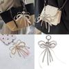 Stylish Pearls Butterfly Bowknot Pendant Versatile Bag Decoration Accessory in Multiple Color for Stylish Women