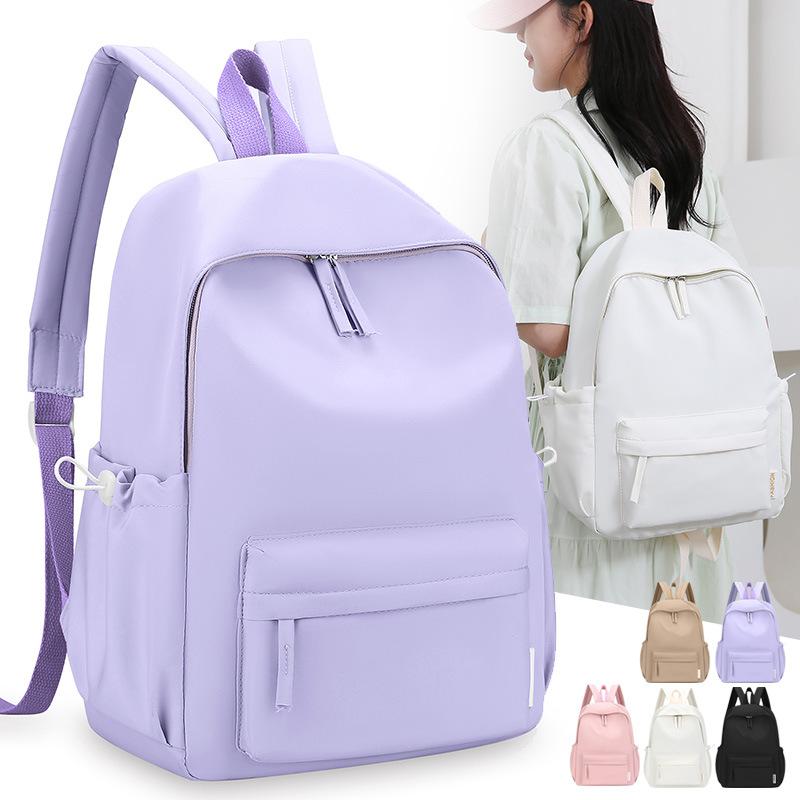 School Bag Female Large Capacity Student Backpack High School Junior High School College Student Wild Backpack Printed Logo
