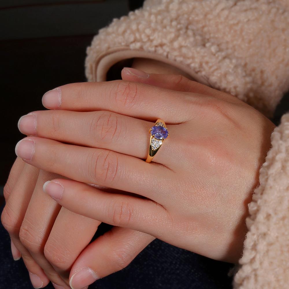 Inel cu Tanzanit Albastru Natural pentru Femei, Prețios, Lux Ușor, Argint 925, Piatră Prețioasă Adevărată, bijuterii fine pentru nunți și banchete