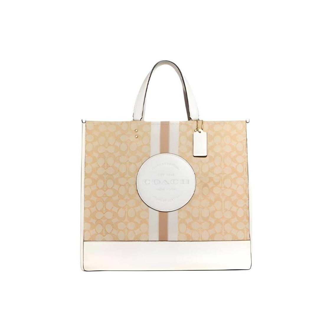 

Coach Dempsey 40 Vertical Large Capacity Classic Monogram Jacquard With Exquisite Pebble Leather Shoulder Crossbody Tote Bag C8418-IMDQC Basic Set (Bag+Dust Bag)