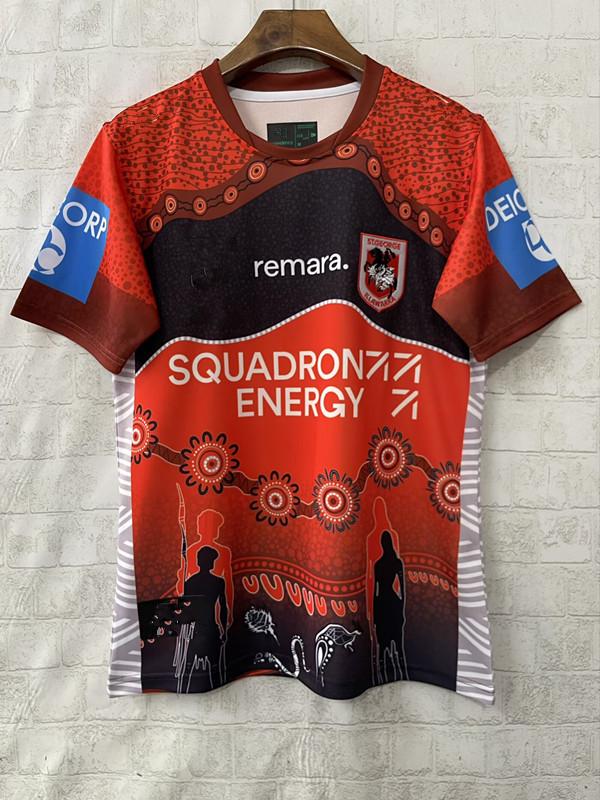 2025 St. George Men s Short Sleeve Rugby Jersey 3XL