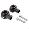 1" 25mm Round Handlebar Riser Mounts Clamp For Black