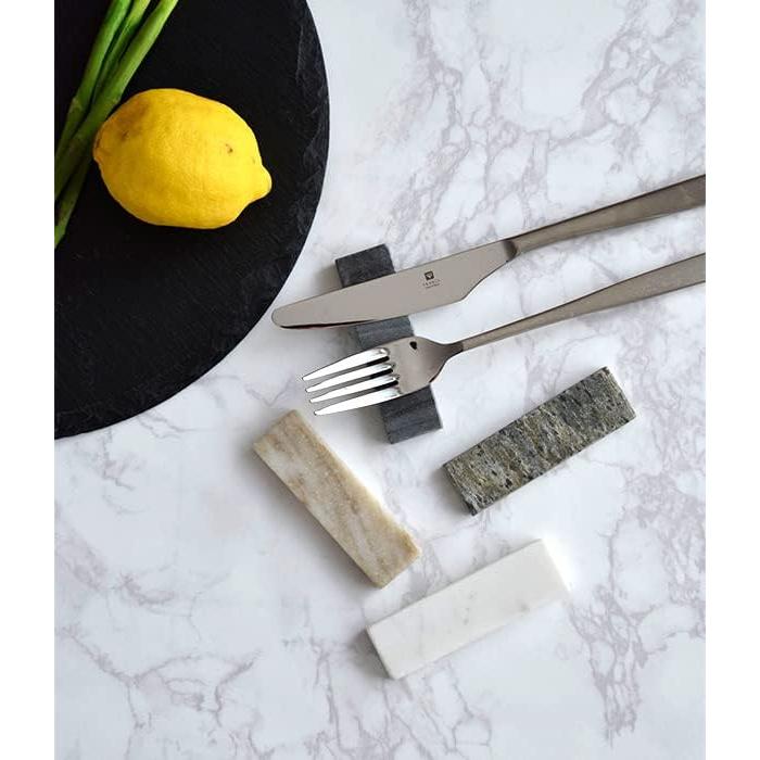 Tableware East Cutlery Rest 9cm Marble Gray ko-005-03 Natural Stone Luxury Home Party Entertaining Celebrations Special Occasion Table Coordination