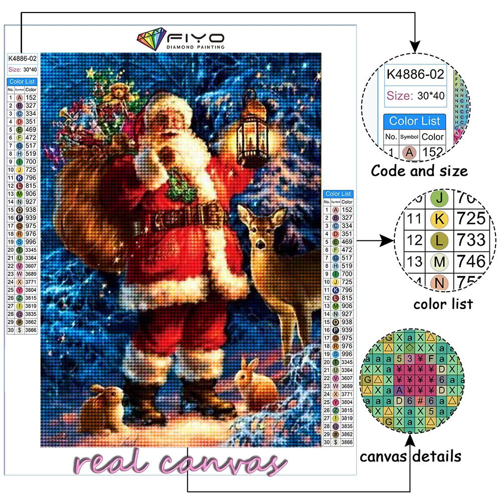 Diamond Embroidery Christmas Tree Santa Snowman 5D DIY Diamond Painting Cross Stitch Rhinestone