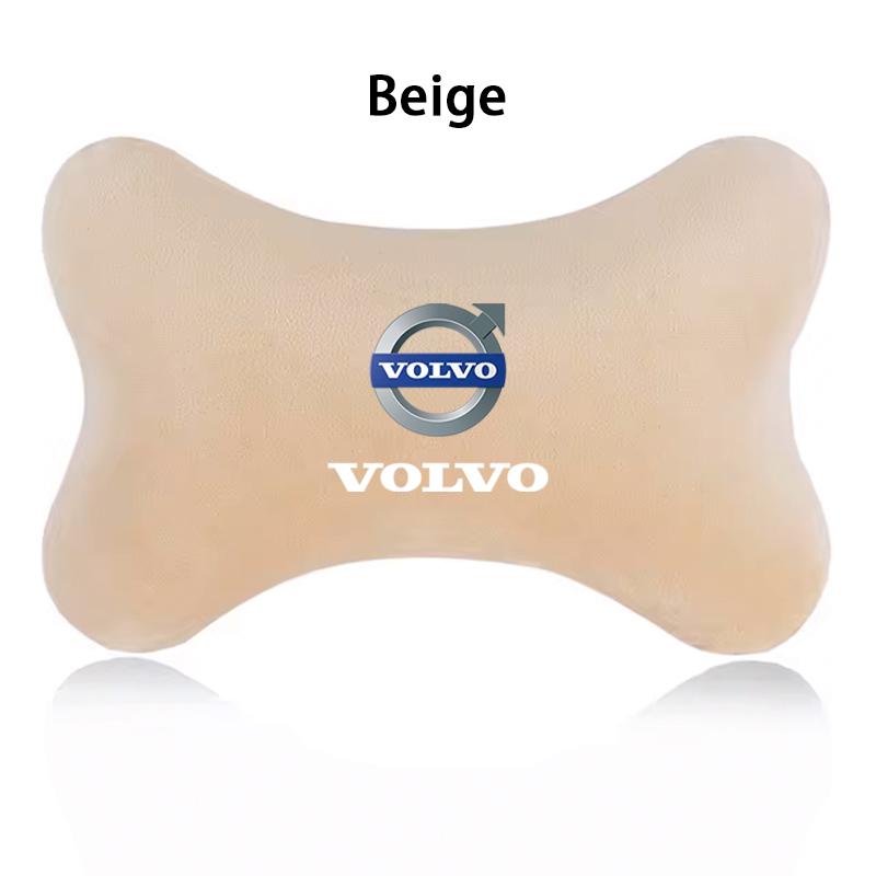 

For Volvo XC90 XC60 V50 S60 V70 V60 V40 S90 olestar AWD XC40 S80 T6 V90 Car Suede Headrest Neck Support Auto Seat Accessories