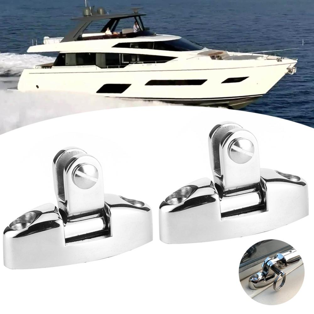 1 Pair 180 Degree Adjustable Bimini Top Hinge Stainless Steel 316 Boat Bimini Top Mount  Side Mount