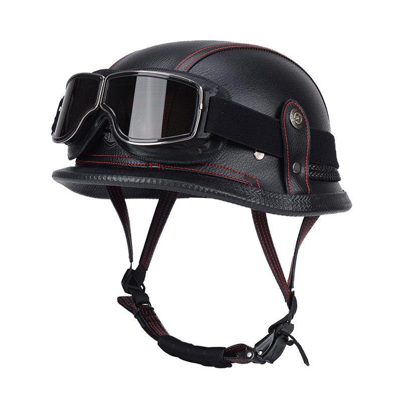 Vintage Helmet Half Helmet Electric Vehicle Locomotive Safety Helmet Locomotive Helmet Helmet
