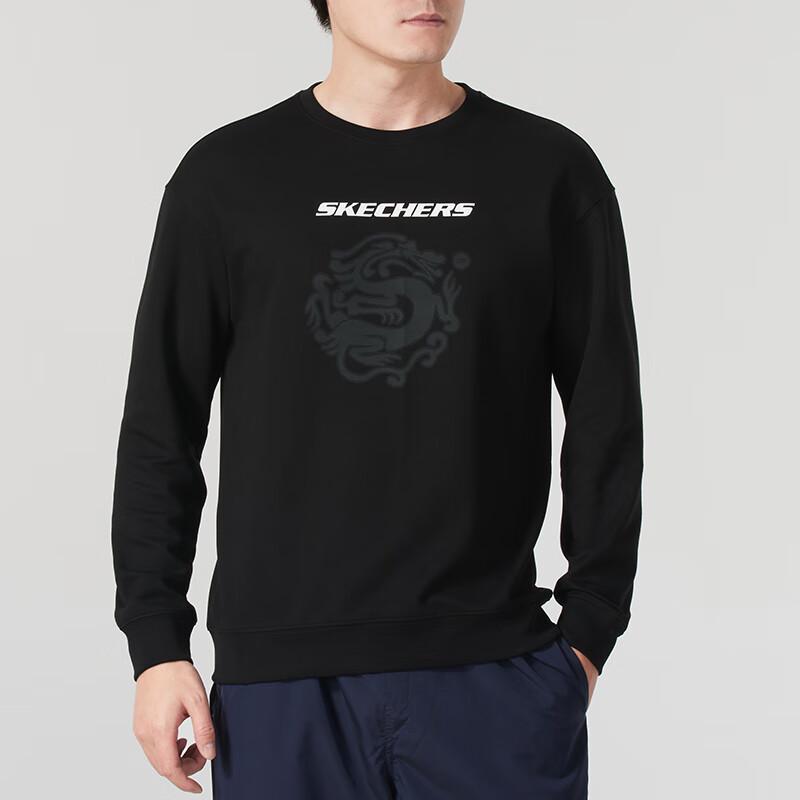 

Skechers Men s P124U033-01TS Knitted Pullover Sweatshirt XL