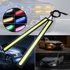 17cm LED DRL Stripelys Flerfarget Bil Kjørelys på Dagtid Autodekor