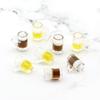 10 Pieces Simulated Wine Cup Resin Accessories Miniature Beer Glass Dollhouse Mug Models Fairy Garden Doll House Decor