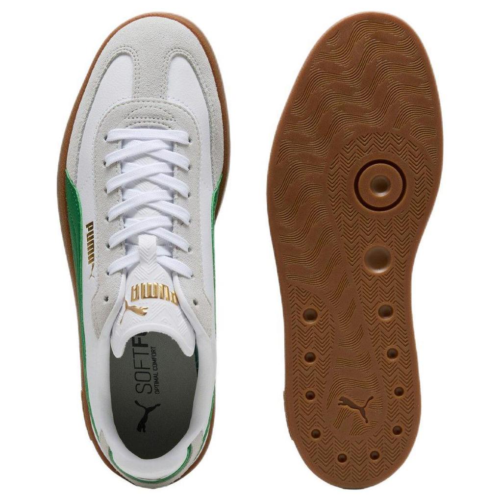 New PUMA Club Abrasion Resistant Low top Skateboard Shoes Men's White Green 397447-22