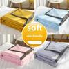 Washable Cotton Summer Quilt - Cooling and Lightweight for Single & Double Beds