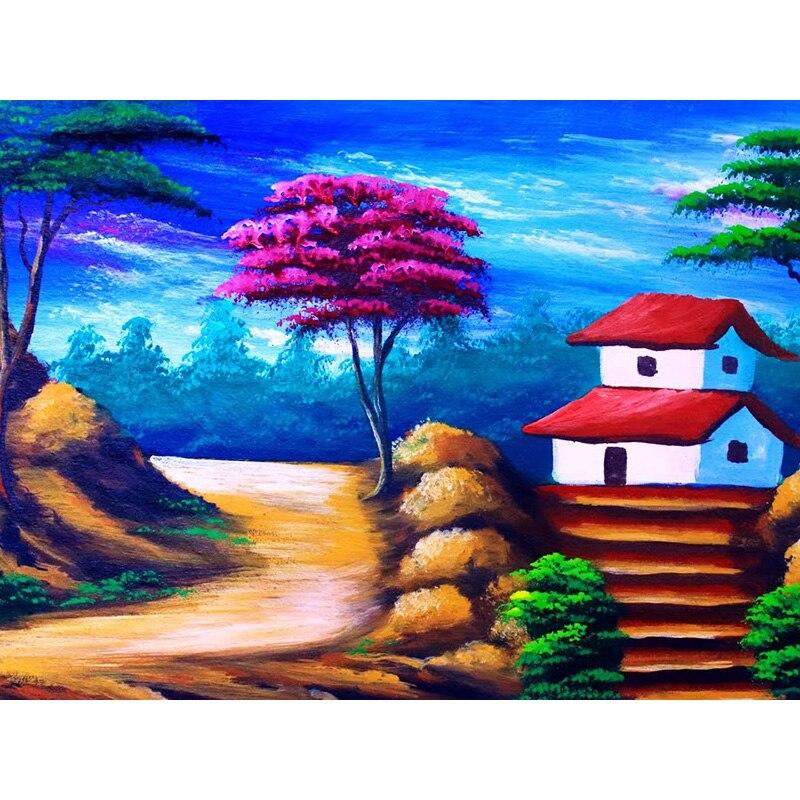 Новый DIY 5D алмазная живопись пейзаж дерево Алмазная вышивка пейзаж вышивка крестом полная круглая дрель домашний декор художественный подарок Full Round 15x20CM