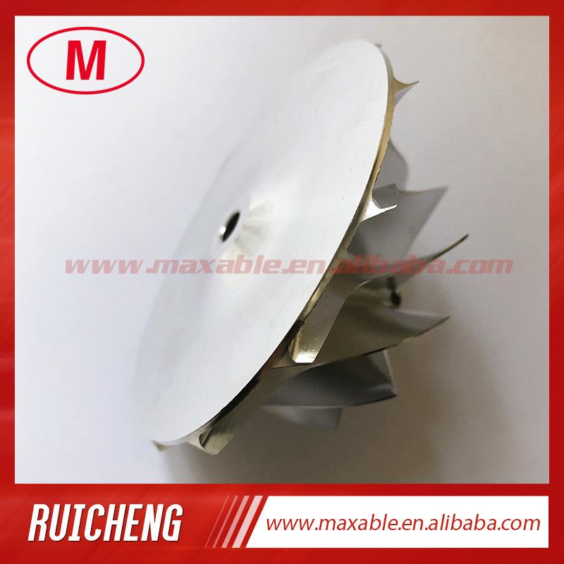 GTX3076 53.11/76.13mm 11+0 blades high performance turbocharger billet/milling/aluminum 2618 compressor wheel
