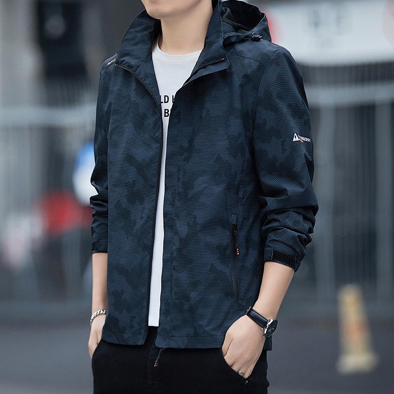 Jacket Men's New Autumn Jacket Trendy Brand Waterproof Windproof Hooded Jacket Couple Mountaineering Jacket Men