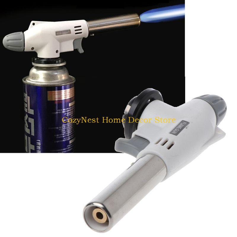 92MF Metal Flame Gas Torch for Professional Family Cooks Wind Proof