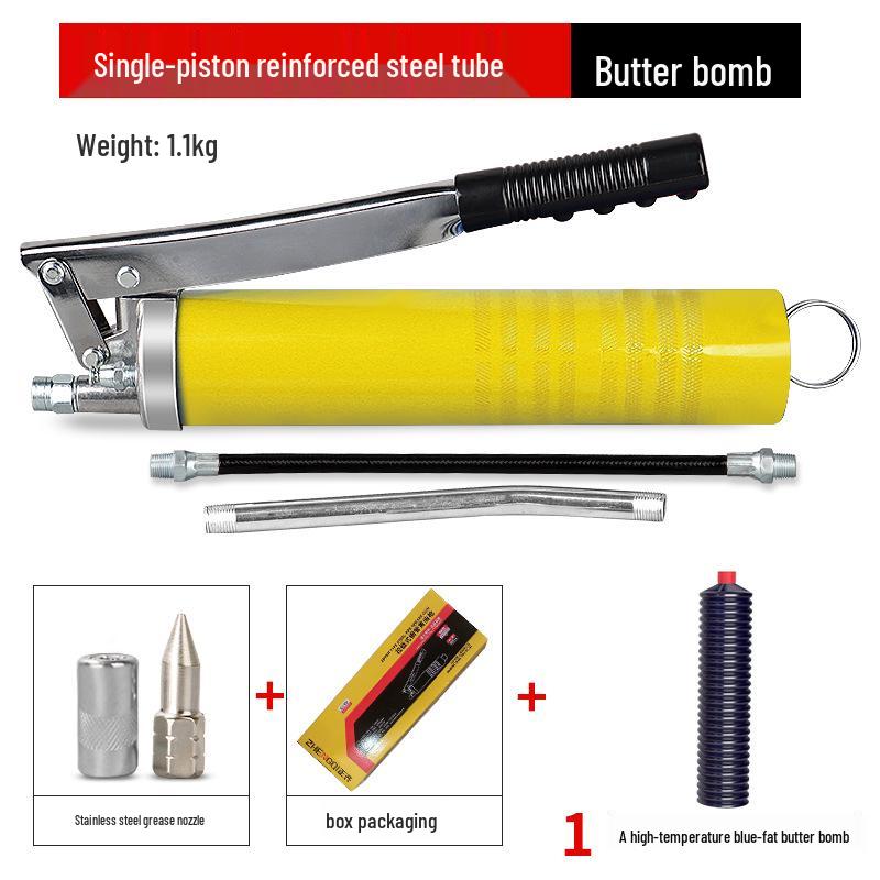 High-Pressure Dual Rod Grease Gun for Forklift & Excavator