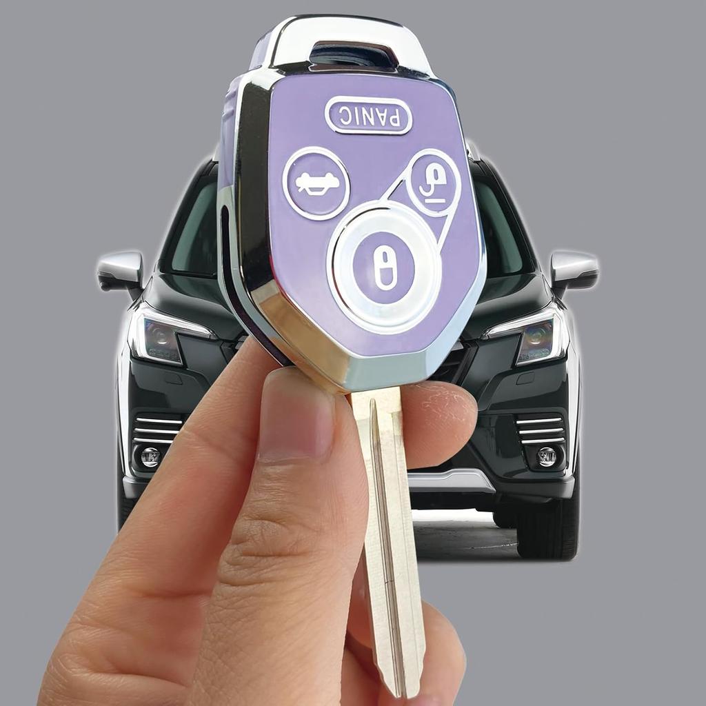 Key Fob Cover Case Compatible with Subaru 2008- Ascent BRZ Crosstrek Forester Impreza Legacy Accessories