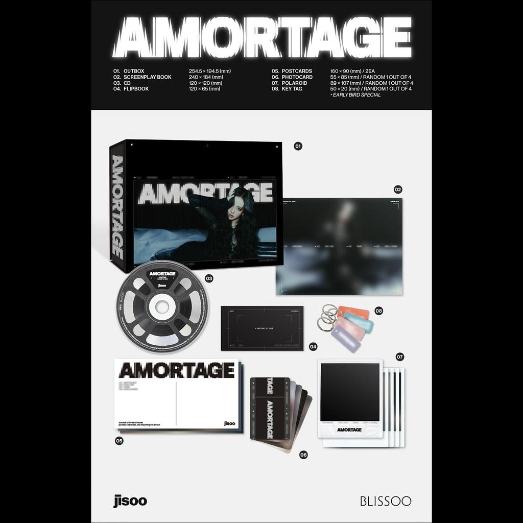 JISOO(BLACKPINK) [AMORTAGE] DELUXE EDITION (LILA Version / SCHWARZ Version)