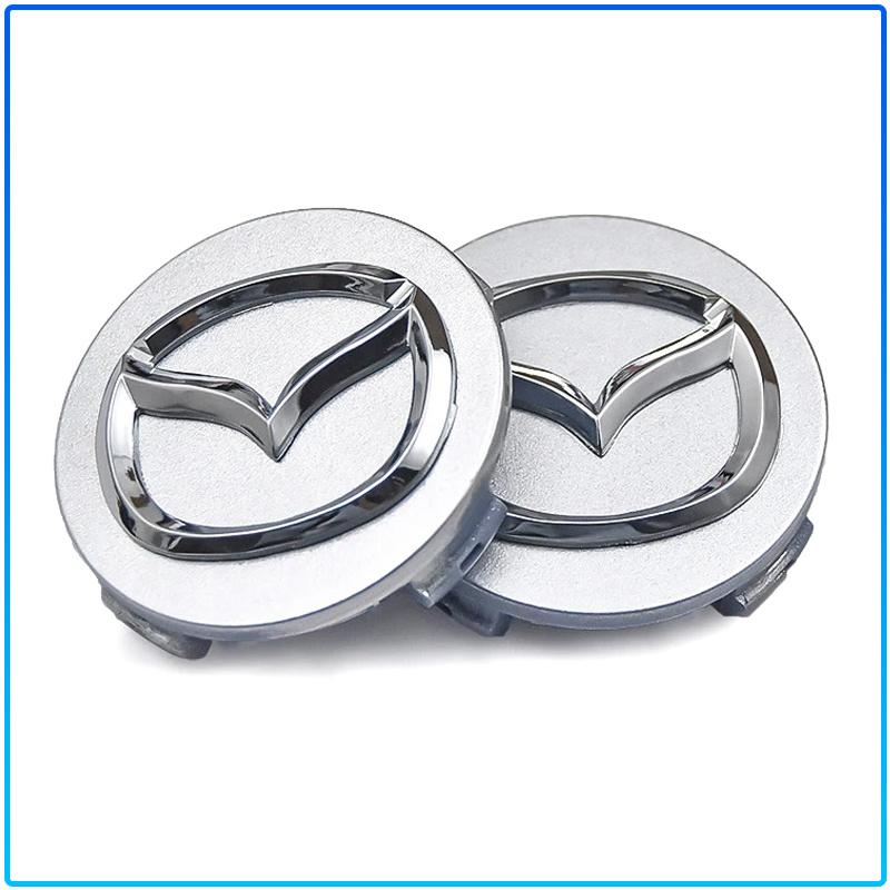 For Mazda 6 3 CX5 5 2 323 CX7 Demio Atenza Axela MX30 CX30 CX3 CX9 RX8 RX7 56mm Car Emblem Tire Wheel Hub Cap Rim Covers Auto Decorate Accessories