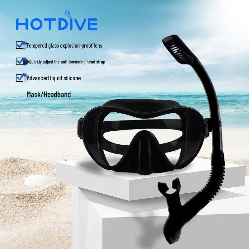 HOTDIVE Freediving Mask and Snorkel Set