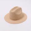 Natural Raffia Hand-woven Hat Comfortable and Breathable Flat-top Straw Hat Women's New Summer Sunscreen Hollow Elegant Top Hat