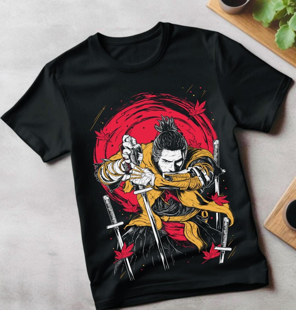 Samurai Champloo T-Shirt Mens Womens Tees Top Manga Anime Walk Mugen Jin Fuu Kasumi Shirt All Size L