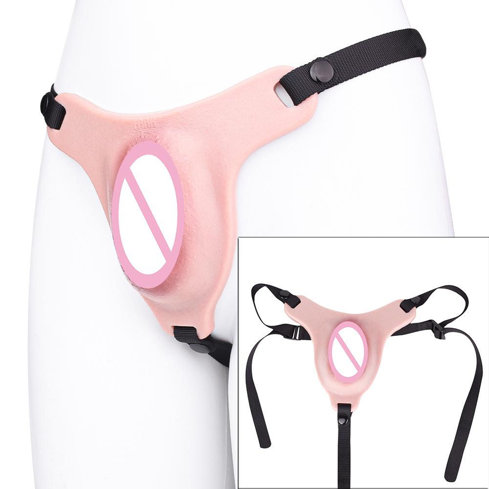 ANOSX Silicone Chastity Cage Device Male Chastity Belt Strapon Penis Sleeve Realistic Clitoris Vagina Wish BDSM Sex Toys For Men