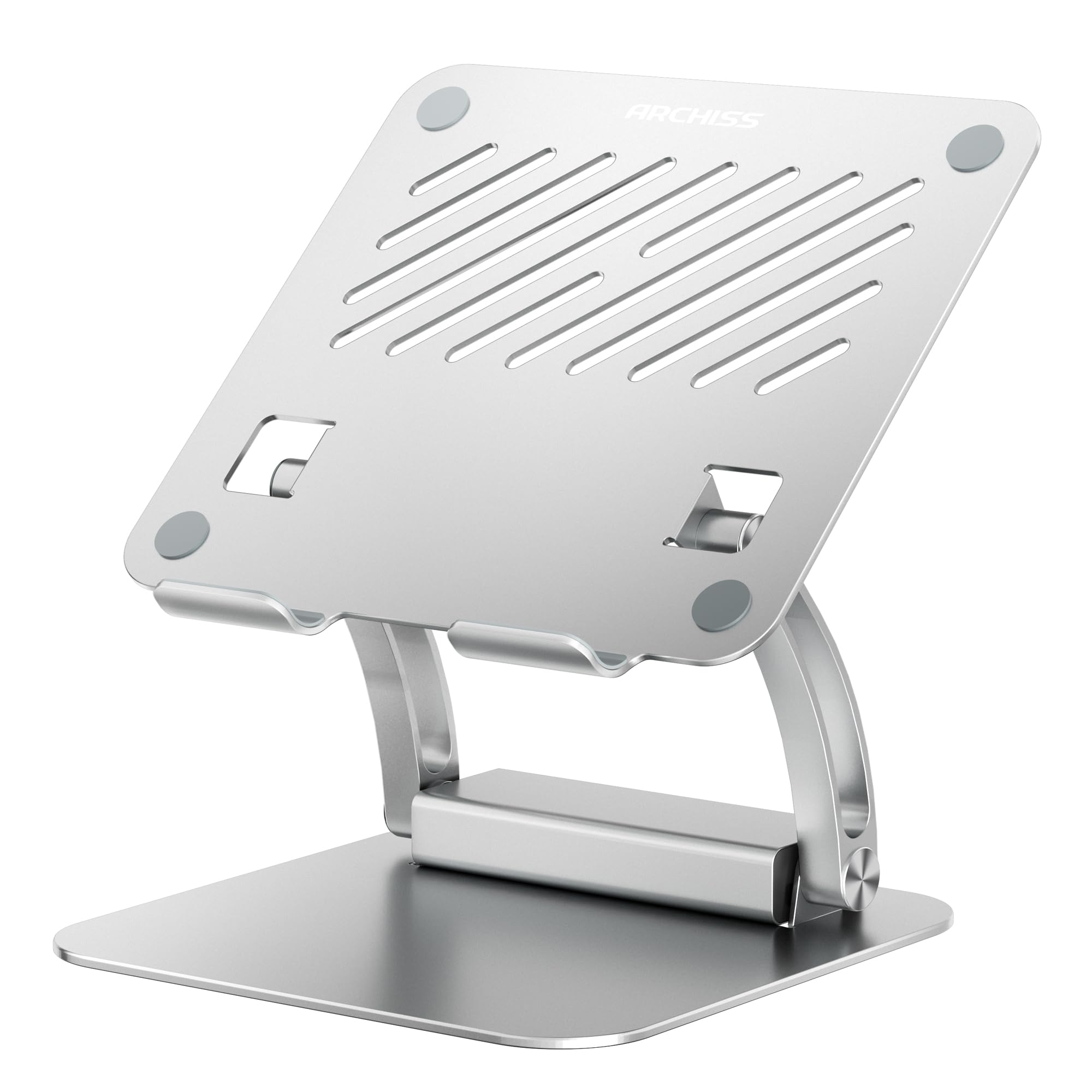 

Archiss Laptop Stand with USB-C Hub, Silver, AS-LHBM-SL