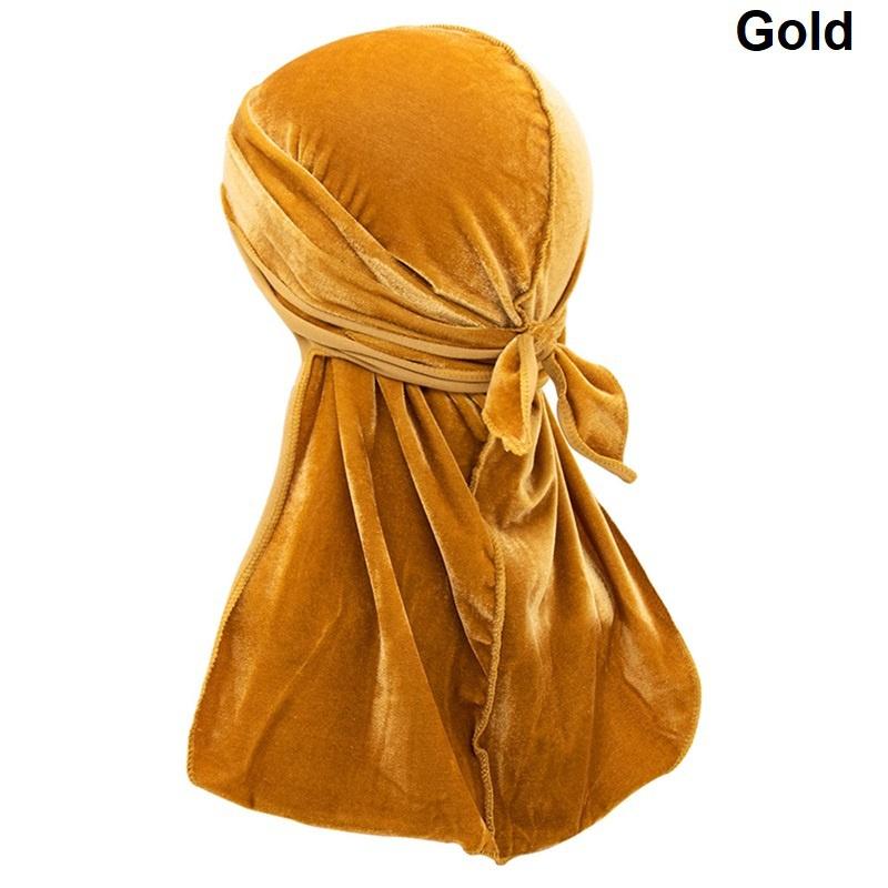 Goedkope Unisex Luxury Velvet Durag Hat 