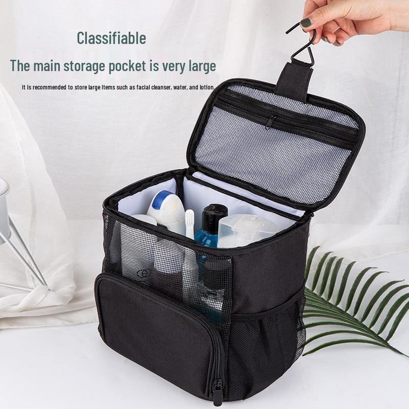 Unisex Portable Hanging Toiletry Bag – Large Capacity Travel Wash Storage Bag
