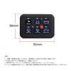 12V LED Switch Panel Circuit Control Relay System Box Slim Touch Control Panel Boat Jeep UTV Caravan Vehicle Switch Box 12V 6-Gang 600W-1200W In-Car