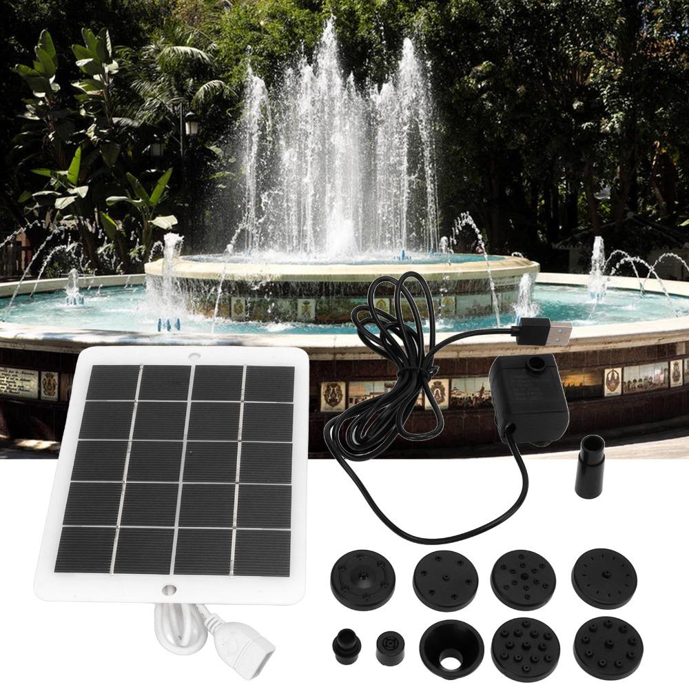 Auto Shut Off Solar Water Pump 120L/H Solar Pump Durable Solar Water Fountain Pump  Outdoor Pond