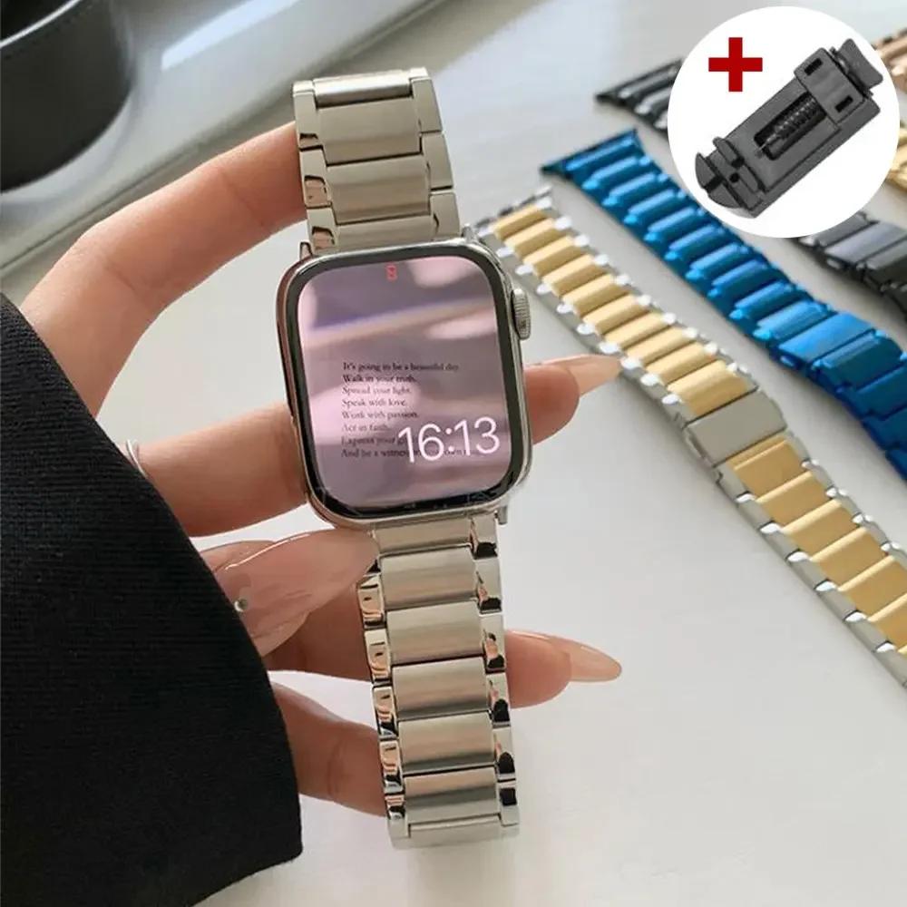 

Luxury Women Resin Strap For Apple Watch Ultra 3 2 49mm 42mm 46 41 45 38 40 44mm Metal Bracelet for iWatch 11 10 9 8 7 6 SE Band 44mm 45mm 49mm