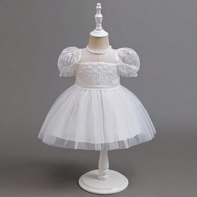 Kinderkleidung Baby Neu Mädchen Frühling und Sommer Spitze Nähte Netz Prinzessin Rock Faltenrock