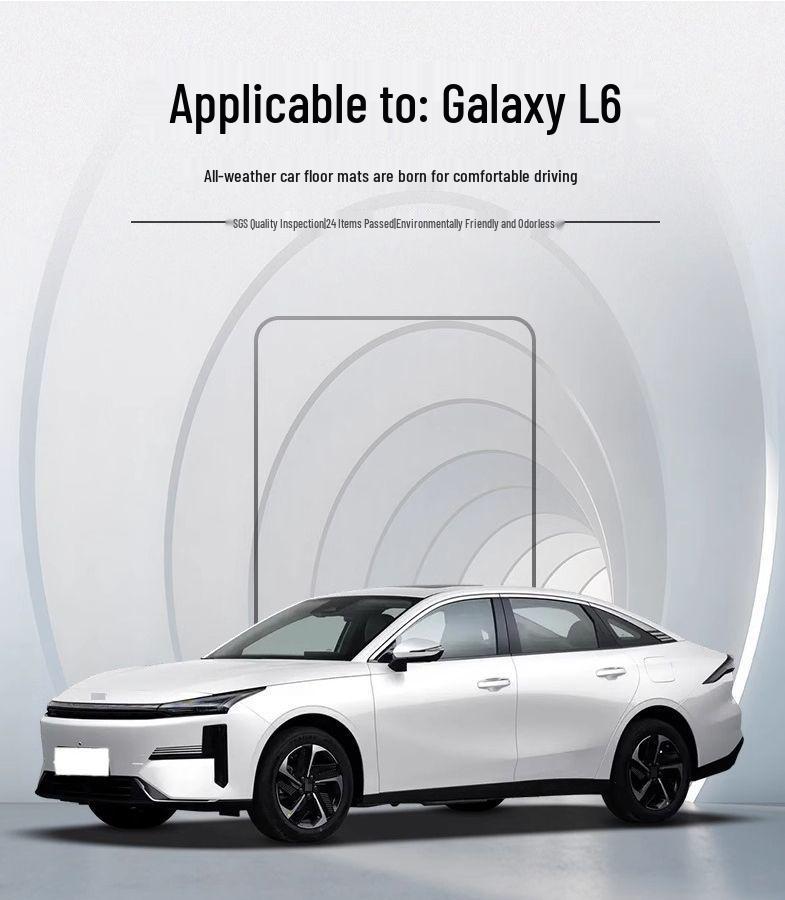 Compatible Galaxy L6 Double Layer Floor Mats & Bumper for 23-25 Models - Car Interior Accessories