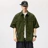 Workwear Short-Sleeved Shirt Men's Short-Sleeved Slim Jacket Summer Men's Casual Jacket Men's Student Shirt