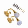 2x Metal Crystal Glass Curtain Holdback Wall Window Drapery Tieback Hooks Hanger Holder 4Colors