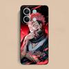 Jujutsu Kaisen Sukuna Handyhülle für Xiaomi Redmi Note 14 13 12 11 S Pro Plus 4G 5G Farbdruck Hülle Hübsch Luxuriös