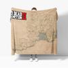 Red Dead Redemptions 2 Map Poster RDR2 Map Blankets Soft Warm Flannel Throw Blanket Bedding for Bed Living Room Home Sofa