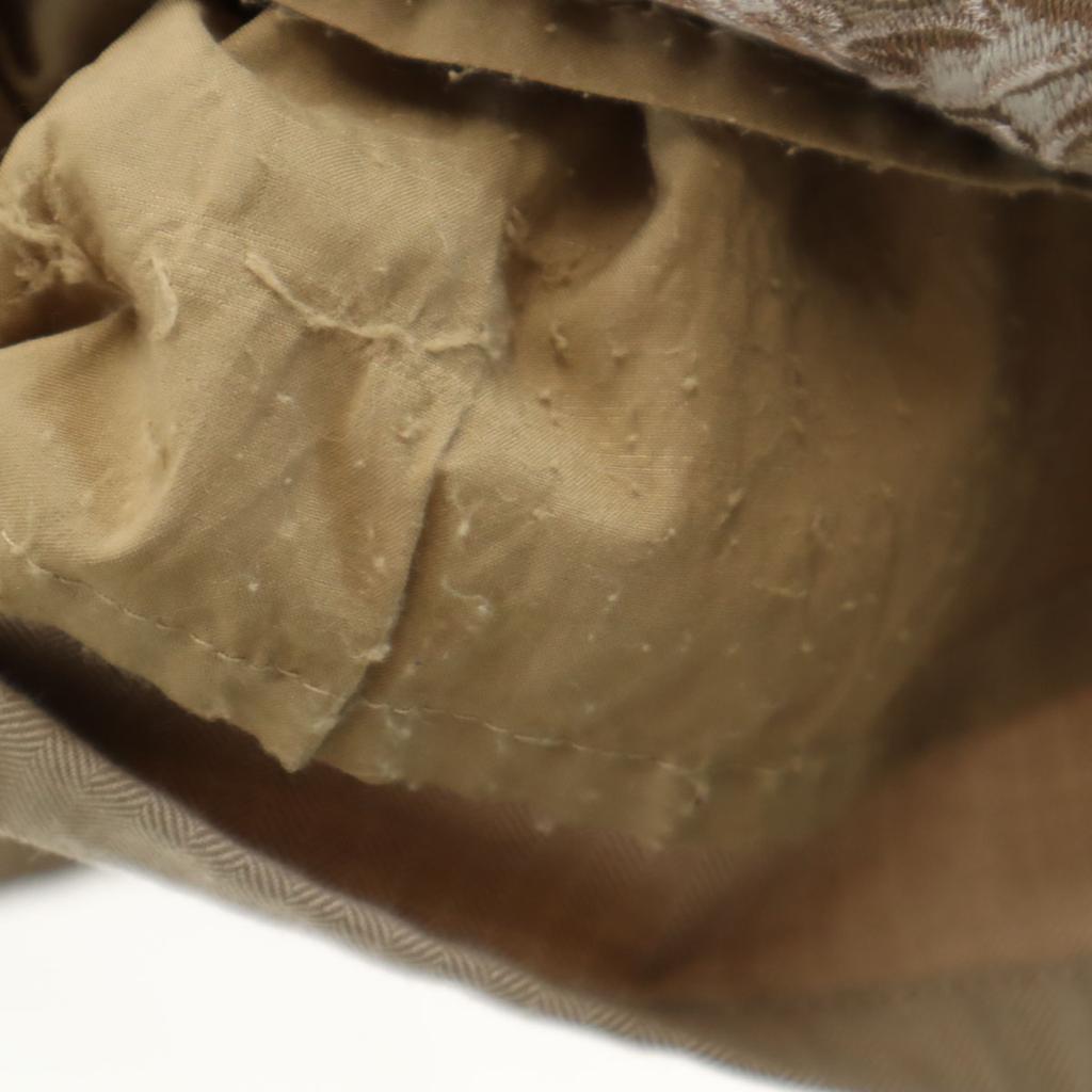 AMERI UNDRESSED Haft w jodełkę z liśćmi wysoki stan Szerokie spodnie S beżowy Kobiety Używane