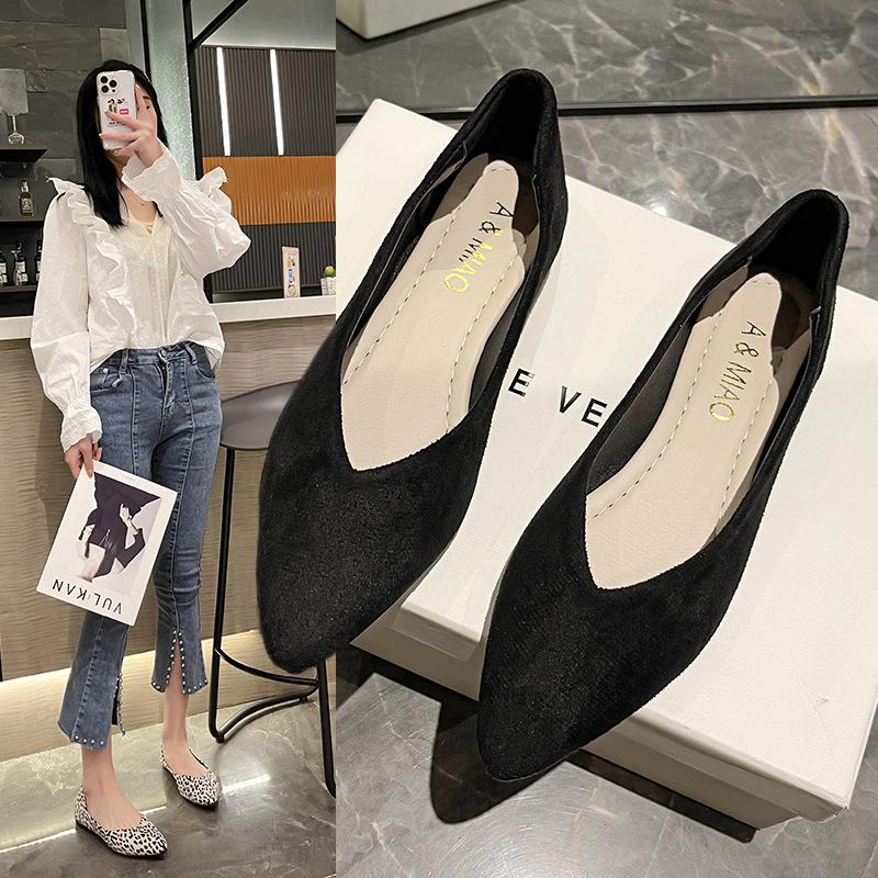 Fashion Woman Elegant Summer French Square Toe Green Mary Janes Cute Casual Flats Female Retro Shoes Low Heeled Soft Soled Flat Shoes