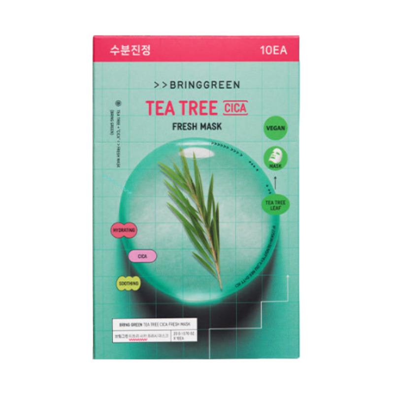 BRINGGREEN Fresh Mask 10 Sheets – Multiple Options 01 Tea Tree Cica