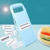 5-in-1 Multi-Function Vegetable Slicer, Interchangeable Blade Kitchen Chopper with Hand Guard