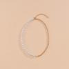 Asymmetrical twist chain, collarbone chain, neck chain, special-shaped imitation pearl necklace, accessories.