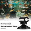 5 Pcs Aquarium Suction Cup Double-ended Buckle for Square And Round Tube Fish Tank Oxygen Tube Hose Pump Power Cord Buckle