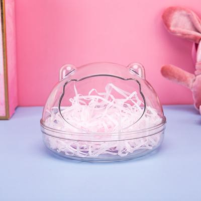 Pojemnik na piasek do kąpieli dla chomika, trwała plastikowa piaskownica, przezroczysta miska do kąpieli dla młodych wiewiórek