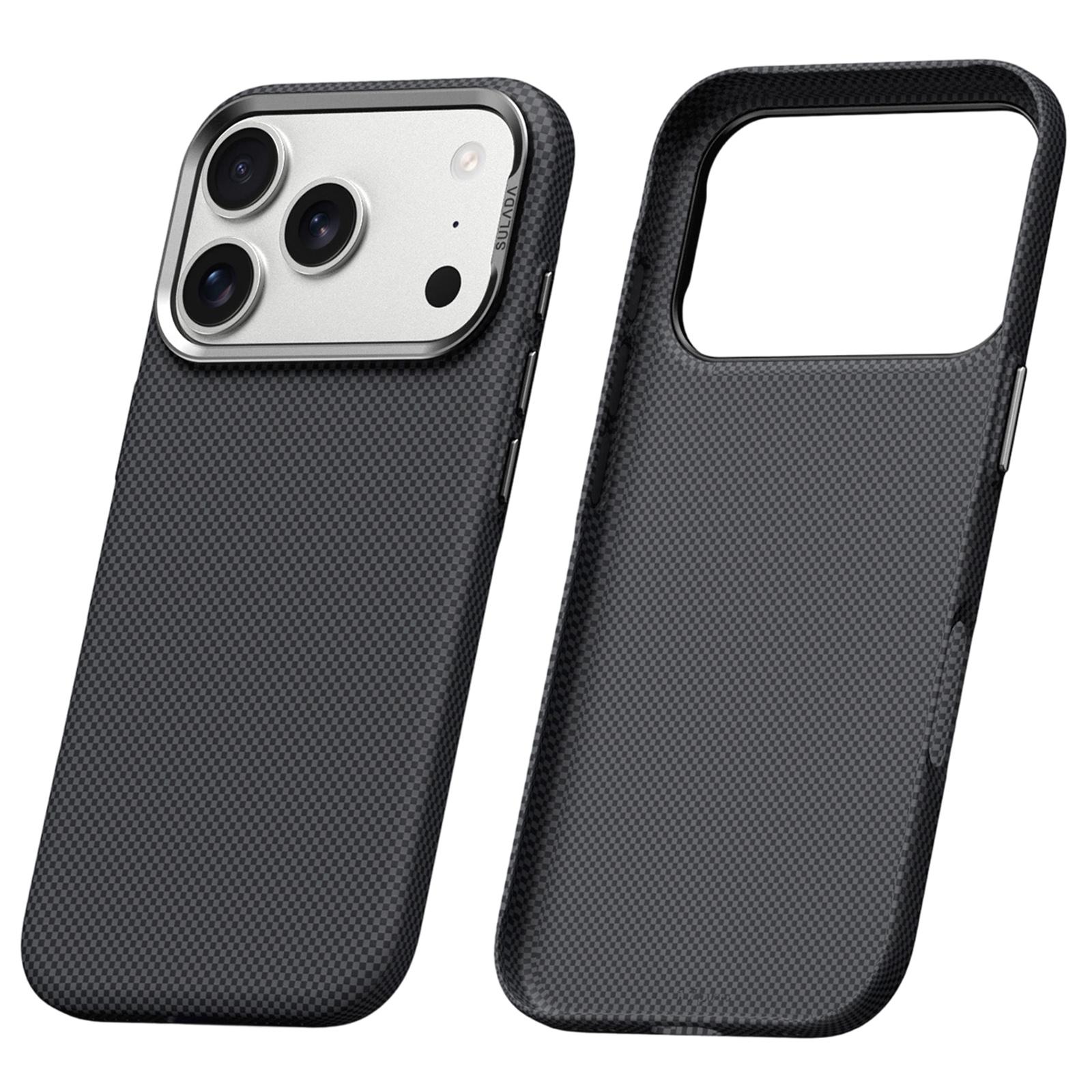 

SULADA For iPhone 17 Pro Max Protective Case Grid Textured Anti Fingerprint Phone Cover