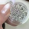 DIY Butterfly Knot Zircon Clear/Champagne 2-3mm Triangle Trapezoid Nail Gemstones Glitter Nail Rhinestone Manicure Decor